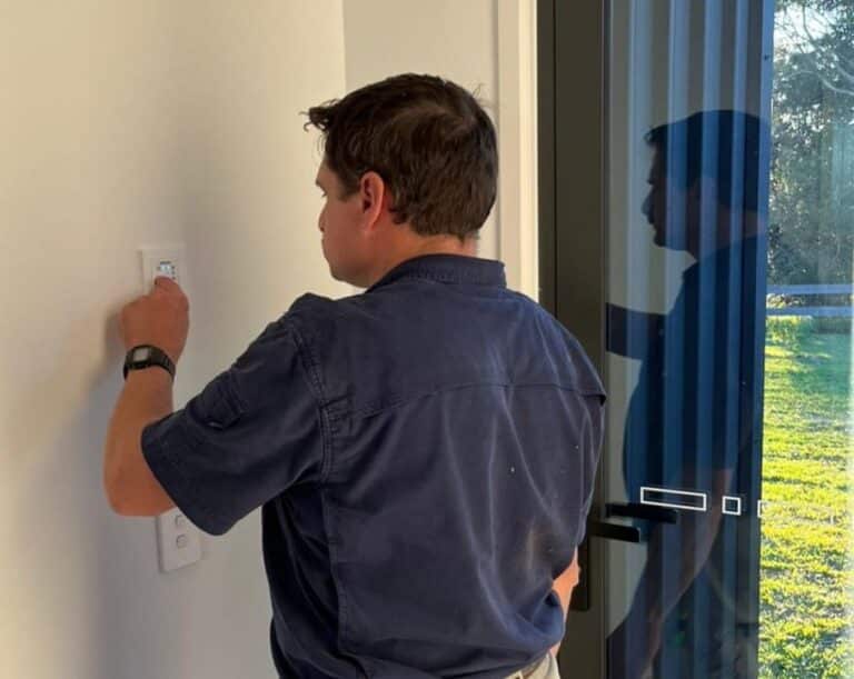 Dalibor setting up a controller for a Stiebel Eltron decentralised HRV system