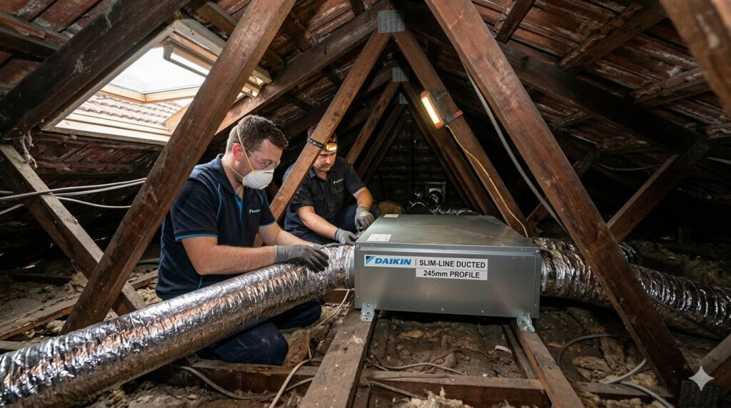 retrofitting ducted air into logan house