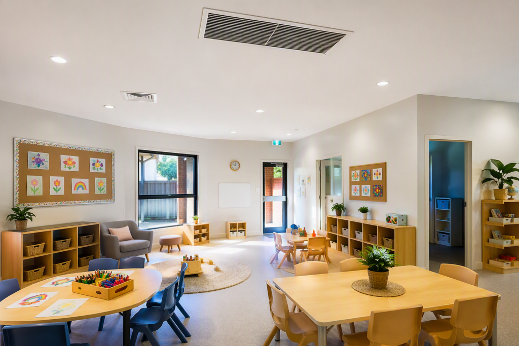 Photo of a classroom in a childcare centre